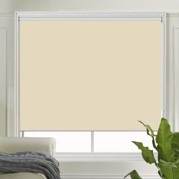 Beige Blackout Window Shades, Water and Oil Proof UV Protection Enery Saving Privacy Provided Window Roller Shades Blinds for Home, Hotel, Club, Restaurant